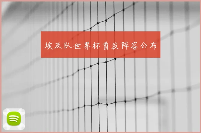 埃及队世界杯首发阵容公布